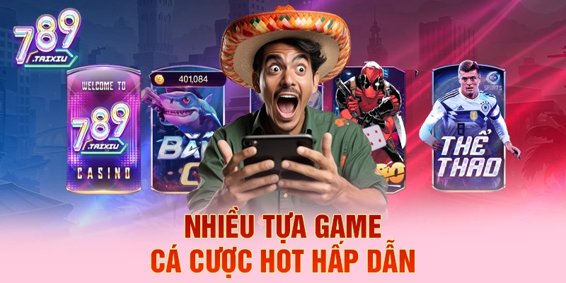 Đa dạng tựa game hấp dẫn tại 8xbet
